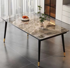 Italian Design Dining Room Furniture Cheap Price Marble Dining <strong>Tables</strong> Set Best Quality <strong>Quartz</strong> Stone Top Dining <strong>Tables</strong> - Product Image 5