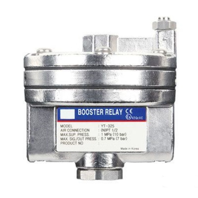 Original Korea YTC YT-325N1 Stainless Steel Pneumatic Volume Booster Relay