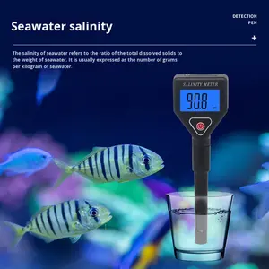Analyseur de salinité numérique portable ABS, analyseur de concentration pour l'eau de mer, les aliments et les boissons, garantie 1 an - Product Image 2
