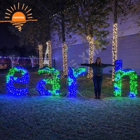Sculpture lumineuse LED de haute qualité en forme de planète Saturne pour l'extérieur, thème spatial Jupiter, décoration lumineuse pour Noël et les festivals
