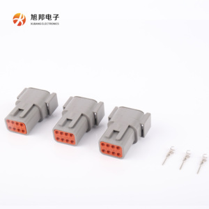 Connecteur automobile en plastique moulé par injection étanche série DTM Deutsch 04-8P <span class=keywords><strong>PA66GF30</strong></span>/Laiton -25~+105 - Product Image 2