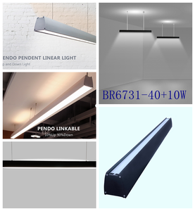 Système d'éclairage suspendu décoratif moderne Suspension à barre de 1.2m de long avec lampes linéaires à LED Plafonniers - Product Image 3