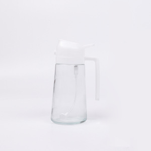 Vaporisateur d'huile et verseur 2-en-1 en <span class=keywords><strong>verre</strong></span> noir 470ml en plastique PP pour la cuisine et la pâtisserie - Product Image 5