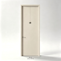 Porte en bois laqué blanc mat, style français, insonorisée, étanche, pour villa, salon, sur mesure, OEM, vente en gros