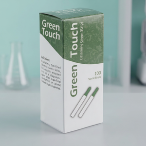 Bandes de diagnostic ophtalmique Green Touch Lissamine Green Strips, 100 bandes stériles pour usage ophtalmique - Product Image 1