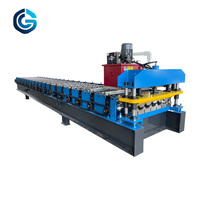 Machine de formage de rouleaux de tôles d'acier galvanisé modèle 780 pour toiture avec moteur et roulement