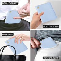 Dompet Paspor Kulit PU Tahan Air Custom Grosir dengan Logo, Penutup Paspor Portabel untuk Perjalanan