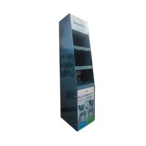 Tùy chỉnh 3 <span class=keywords><strong>Tier</strong></span> giấy các tông sản phẩm sàn hiển thị đứng các tông sóng carton Rack hiển thị - Product Image 6