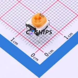 Resistencia Ajustable/Potenciómetro WH06-2C-501(500R), Componente de Orificio Pasante (THT), Resistencia de 500 Ohmios, 25%, 100mW - Product Image 1