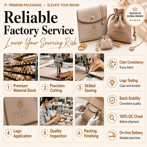 Bolsa de Joyería Personalizada, Bolsa Pequeña de Microfibra de Lujo para Collares y Pendientes, Caja de Regalo con Logotipo Grabado - Product Image 2