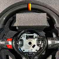 Volant en cuir noir en fibre de carbone avec touches rouges M1 M2 pour BMW F30 535i F10 F15 F36 F20 F22 F25 F32 F80 M3 M5 X5m F85 M8 F92