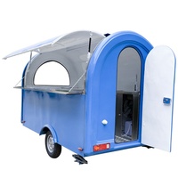 Petite boulangerie standard européenne Chariot de rue pour aliments Bar mobile en fibre de verre pour voiture restaurant mobile pour crème glacée et bonbons