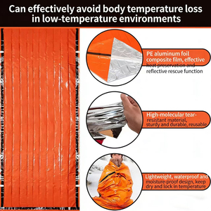 <span class=keywords><strong>Saco</strong></span> de Emergencia Impermeable, Térmico, para Supervivencia, con Película de Aluminio PE, Portátil y Ligero para Acampar al Aire Libre - Product Image 3