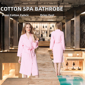 Luxury Terry Bathrobe Spa Robe Customized 100% Cotton Quick Dry Long Sleeve for Man and Women Home Wear Hotel Set - Product Image 2