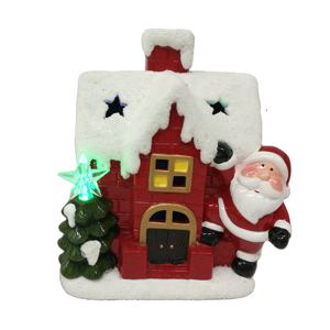 Set villaggio di natale in ceramica-<span class=keywords><strong>case</strong></span> per le <span class=keywords><strong>vacanze</strong></span> in miniatura con ornamenti per <span class=keywords><strong>alberi</strong></span>, decorazioni da tavolo di Natale - Product Image 5