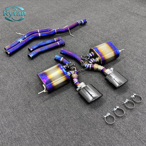 Système d'échappement Rytan Valved ou Valvetronic en titane Catback pour <span class=keywords><strong>Porsche</strong></span> <span class=keywords><strong>Cayenne</strong></span> <span class=keywords><strong>Turbo</strong></span> GT <span class=keywords><strong>V8</strong></span> 4.0 2021 sans embout - Product Image 2