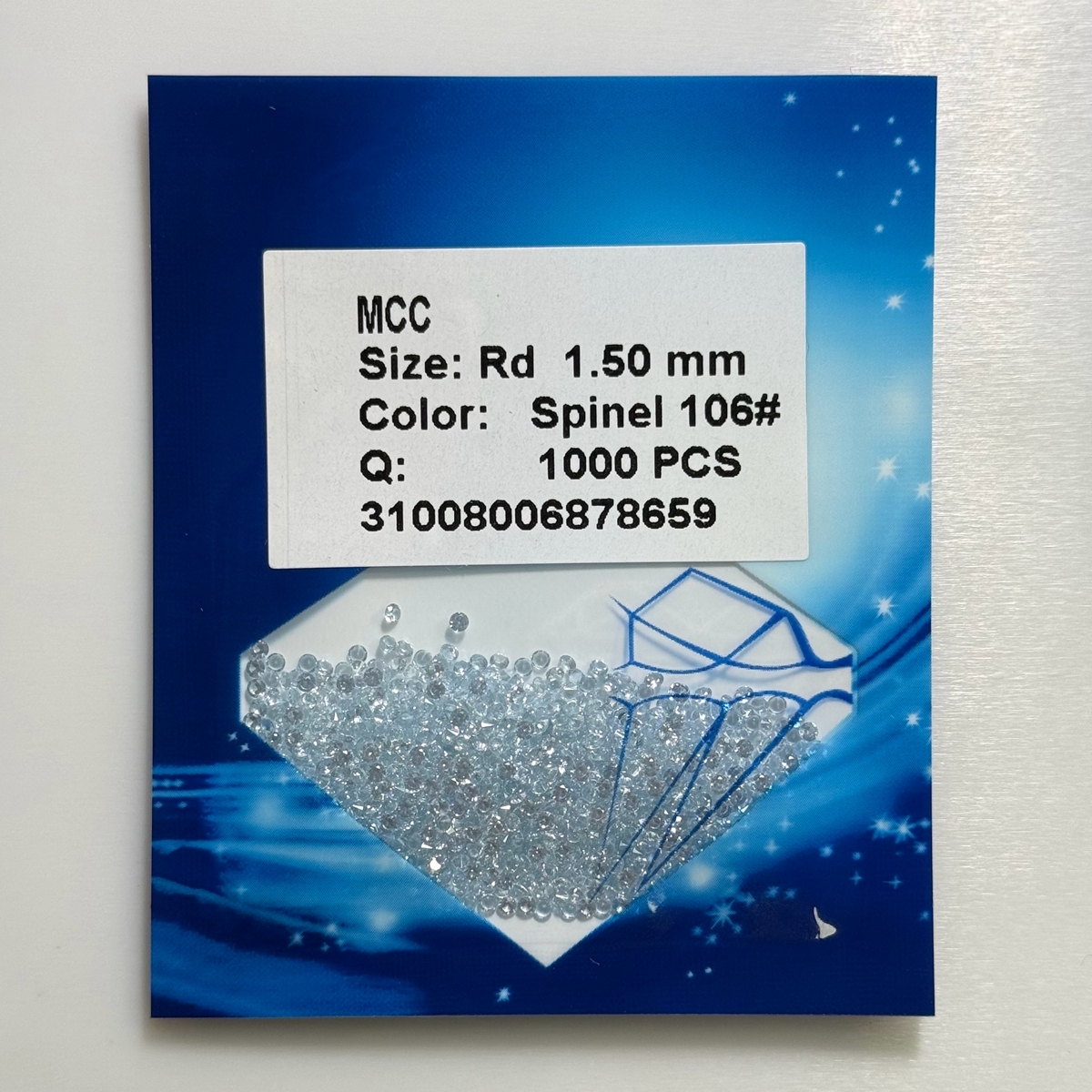 Zircone blu 106#