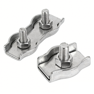 <span class=keywords><strong>Clip</strong></span> de fixation <span class=keywords><strong>pour</strong></span> câble en acier inoxydable poli à double rainure <span class=keywords><strong>pour</strong></span> suspension de meubles et murs-rideaux en <span class=keywords><strong>verre</strong></span> - Product Image 6