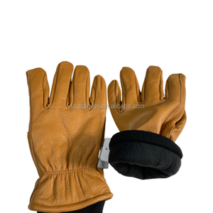 Guantes de Seguridad de Cuero Vacuno y PU para <span class=keywords><strong>Mujer</strong></span>, Invierno 2025, 30 cm, Sin Polvo, Duraderos y Antideslizantes - Product Image 1