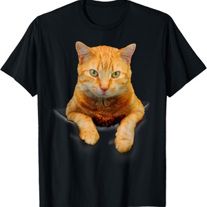 <b>Men's</b> Clothing <b>Cat</b> Animals Creative <b>Cat</b> Motif Bag <b>Cat</b> T-<b>Shirt</b> Heavyweight Cotton Short Sleeve Crew Neck T-<b>Shirt</b> - Product Image 2
