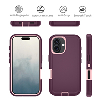 Étui robuste Defender avec béquille et clip de ceinture pour iPhone 17 16 Plus, coque de téléphone portable antichoc avec échantillon gratuit