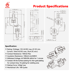 Interruttori per <span class=keywords><strong>Tastiera</strong></span> Meccanica Serie Choc Nera per Socket Hot-Swap, Contatti Placcati in Oro ad Alta Conduttività, Montaggio Superficiale - Product Image 4