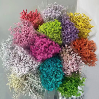 Bouquet de fleurs en paille de cristal éternel carré fait à la main robe douce décoration de mariage Technique sèche naturelle matériel de bricolage