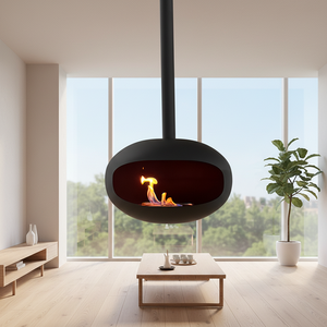 Caminetto a <span class=keywords><strong>bioetanolo</strong></span> senza fumi per interni, con telaio in metallo personalizzato, braciere a fuoco vero per decorazione residenziale e commerciale - Product Image 2