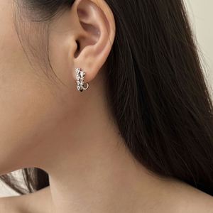 Dylam Delicate Design Jewelry 18K Gold Plated S925 Silver Double Layer Openwork Tassel Shape Waterdrop 5A Zirconia <b>Stud</b> <b>Earrings</b> - Product Image 3