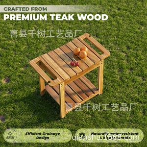 Tabouret de salle de bain en bois massif Thousand Trees, couleur naturelle, taille personnalisable, siège de douche résistant à l'eau - Product Image 2
