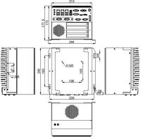 Alta calidad Quad Core ocho hilos 2,8 GHz PC industrial 3 * In-tel 1000M LAN incrustado computadora