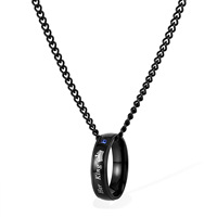 Bague et collier pour couple, bijoux en acier inoxydable pour elle, roi, pour lui, reine, couronne, vente en gros