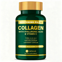 Capsules personnalisables OEM de collagène, vitamine C, glutathion pour le blanchiment de la peau, anti-âge, gestion de l'énergie, compléments alimentaires à base de plantes pour adultes
