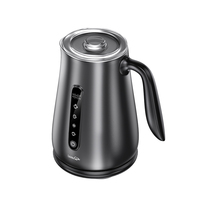 Mousseur à lait électrique 4-en-1 avec contrôle de température, chauffage et fouet automatiques pour la préparation du café, personnalisation du logo