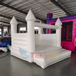 Khổng lồ 3m PVC đám cưới màu trắng nảy nhà <span class=keywords><strong>Inflatable</strong></span> lâu đài <span class=keywords><strong>bouncy</strong></span> MOONWALK <span class=keywords><strong>Inflatable</strong></span> nhà bị trả lại - Product Image 4