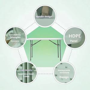 طاولة بلاستيكية قابلة للطي قابلة للطي لكشط الشوارع سوق ليلي محمول خارجي منتجات منزلية لتناول الطعام بالسيارة والمنزل - Product Image 4