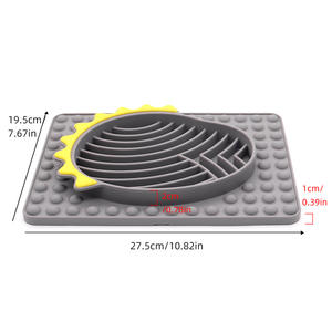 Hot-selling <b>Pet</b> Slow Feeder Anti-choking Silicone Dog Bowl Puppy Slow Feeding <b>Pet</b> Food <b>Pad</b> Silicone Dog Slow Eating Feeder Bowl - Product Image 5