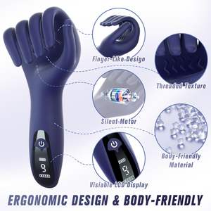 Vibradores de pene masculinos con pantalla LCD, masajeador de entrenamiento, Juguetes sexuales, masturbador eléctrico de mano vibrador de silicona para hombres en solitario - Product Image 3