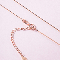 Bijoux en argent Sterling 925 pour femmes, boîte serpent en or 18K, chaîne de base ondulée avec extension, à la mode, vente en gros, livraison gratuite