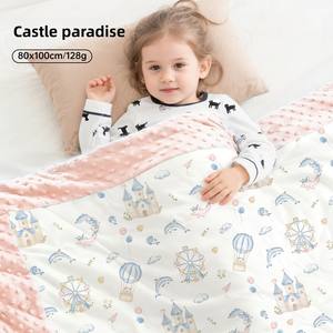 Manta de Bebé Personalizable <span class=keywords><strong>para</strong></span> Siesta y Aire Acondicionado, de Felpa Suave, Antiestática, Antibacteriana, con Estampado Animal, <span class=keywords><strong>para</strong></span> Todas las Estaciones, <span class=keywords><strong>para</strong></span> Recién Nacidos - Product Image 2