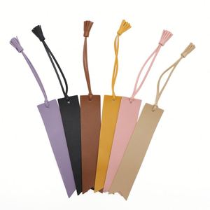 Marcapáginas de Cuero PU con Borla, Regalos para Amantes de la Lectura, Marcador de Páginas Promocional Colorido - Product Image 1