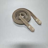 Cordon de serrage plat tressé personnalisé en coton 100 % écologique pour vêtements, cordons de serrage pour sweat-shirt, couleur personnalisée