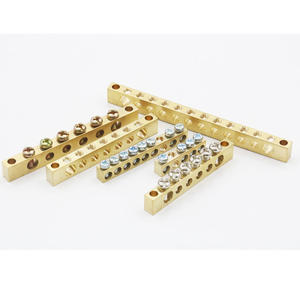 Profession eller Lieferant ODM-Kabelst ecker Messing-Sammel schiene Elektrokabel-Verbindungs stange Erdung block Messing-Neutral-Stangen klemme - Product Image 6