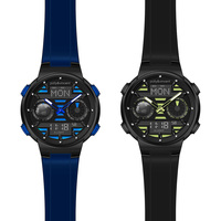 Digitaluhr Herren Wasserdichte Sport uhren Edelstahl Quarzuhr Armbanduhr