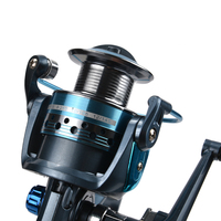 Moulinet de pêche en métal bleu personnalisé, nouveau type à prix attractif, moulinet de pêche en mer profonde, moulinet de lancer d'appât, vente en gros