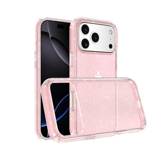 Pour <span class=keywords><strong>Iphone</strong></span> 17 Cas Clair Acrylique Paillettes Dur Téléphone Cas pour <span class=keywords><strong>Iphone</strong></span> 17 Pro Max Cas - Product Image 4