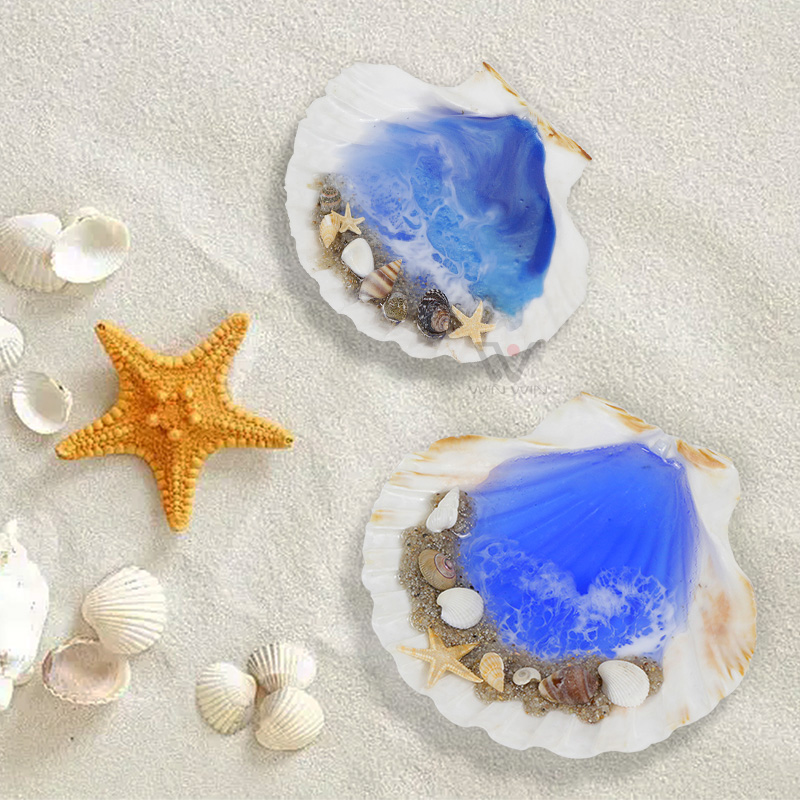 オーシャンウェーブアート Handcrafted Resin Ocean Wave Art - Eco-Friendly Beach Decor