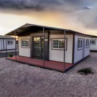 Maison préfabriquée extensible en conteneur imperméable de nouvelle conception en bois grainé de 20 pieds et 40 pieds, villa préfabriquée mobile de 2, 3, 4 ou 5 chambres