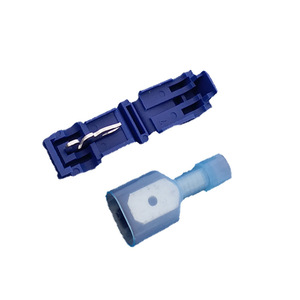 Blue T Type Wire Connector 878106 <b>Plug</b> In PVC Main Line Branch Joint <b>Adapter</b> - Product Image 1