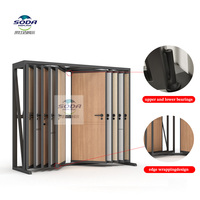Offre spéciale nouveau support de présentoir d'échantillon de type de tournage de page indépendant supérieur élégant personnalisé pour porte en bois